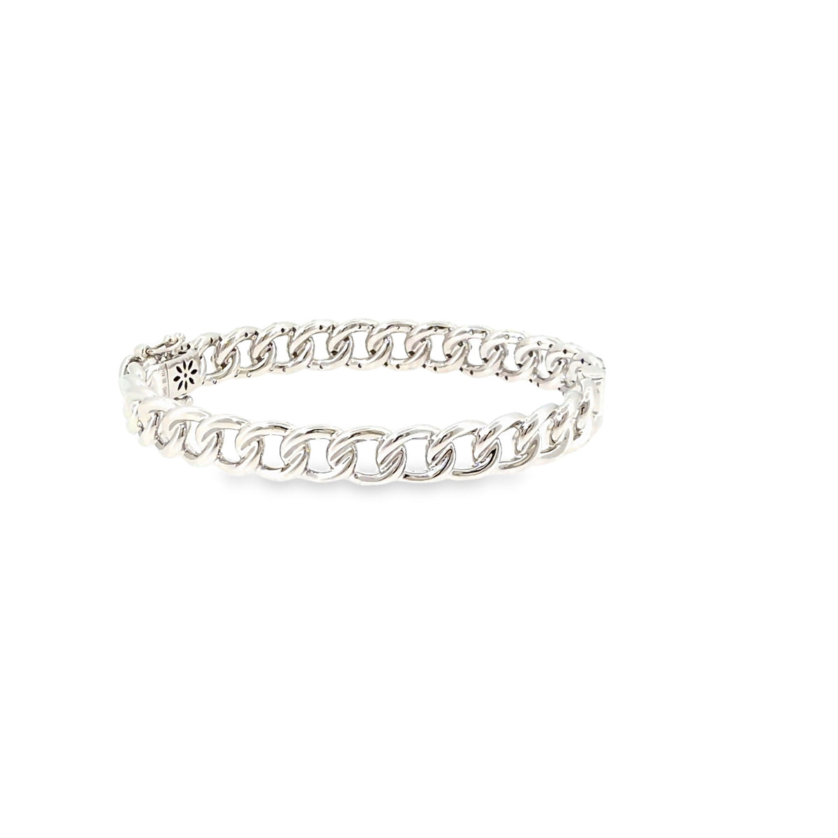The Moonbeam Bangle, 3.50ct Diamond, 14K White Gold by Benji Designs, view 4