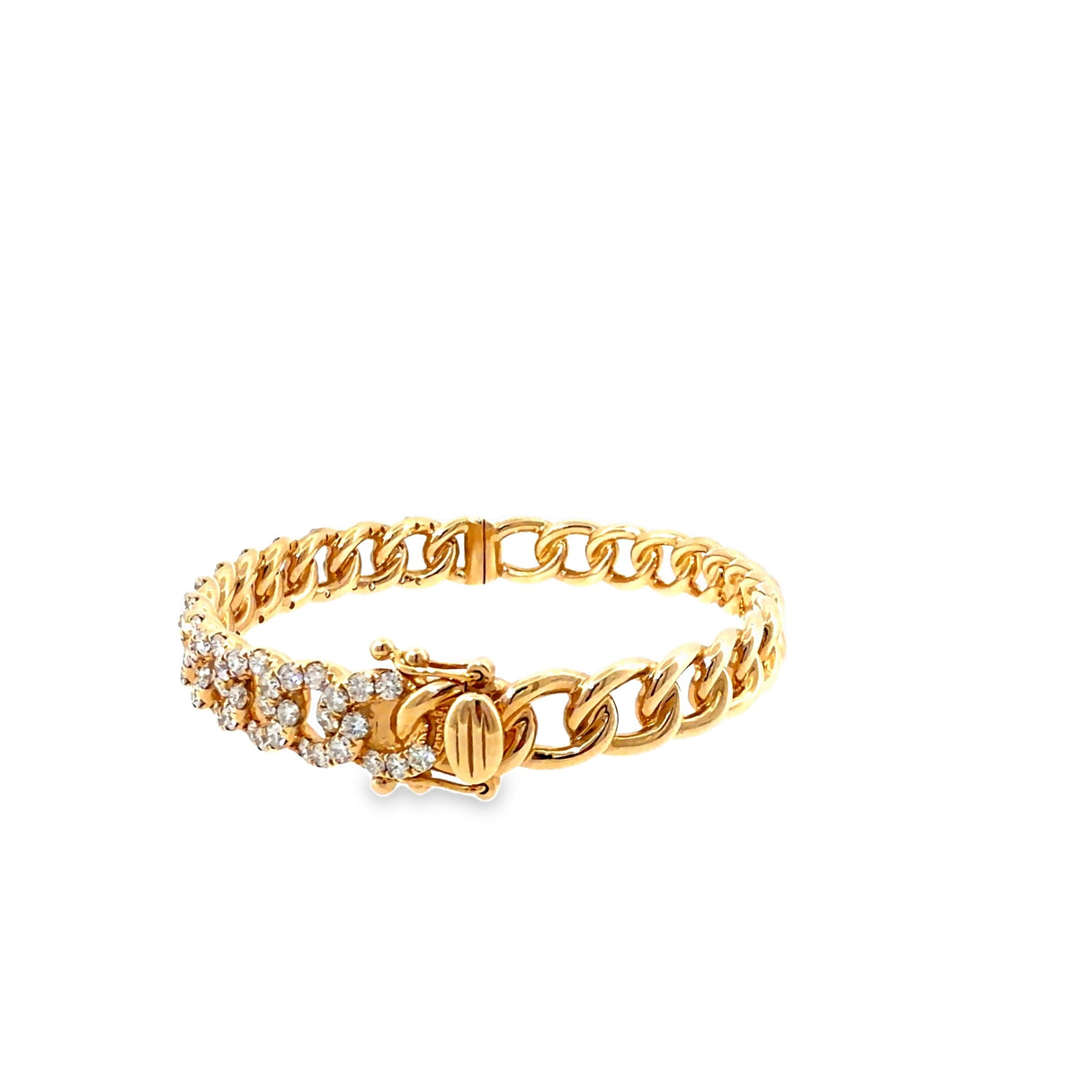 The Sunbeam Bangle, 3.50ct Diamond, 14K Yellow Gold by Benji Designs, view 3