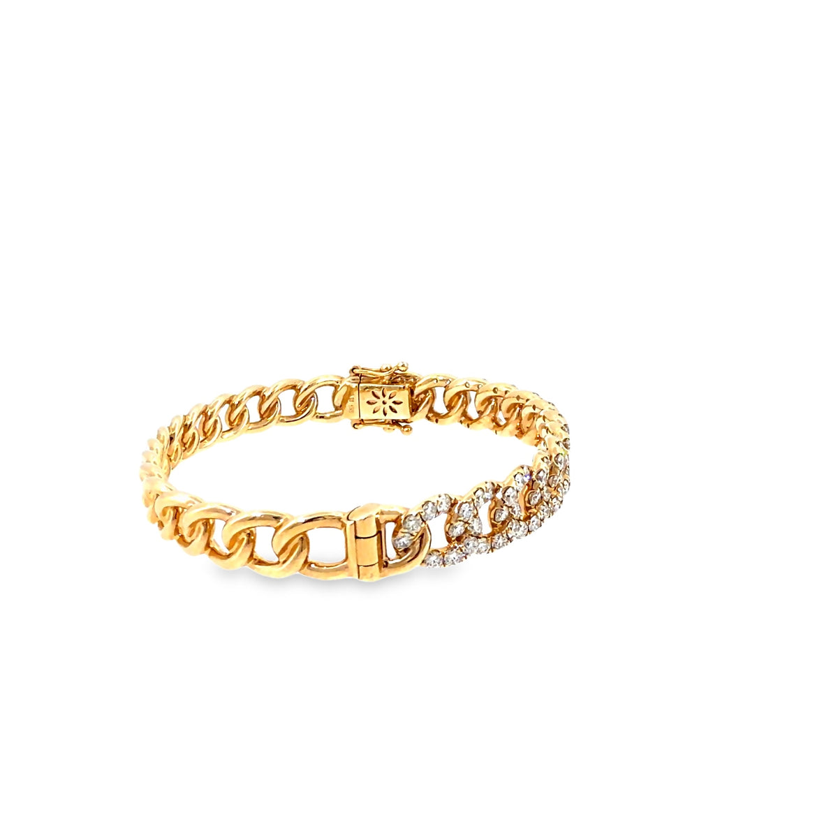 The Sunbeam Bangle, 3.50ct Diamond, 14K Yellow Gold by Benji Designs, view 5
