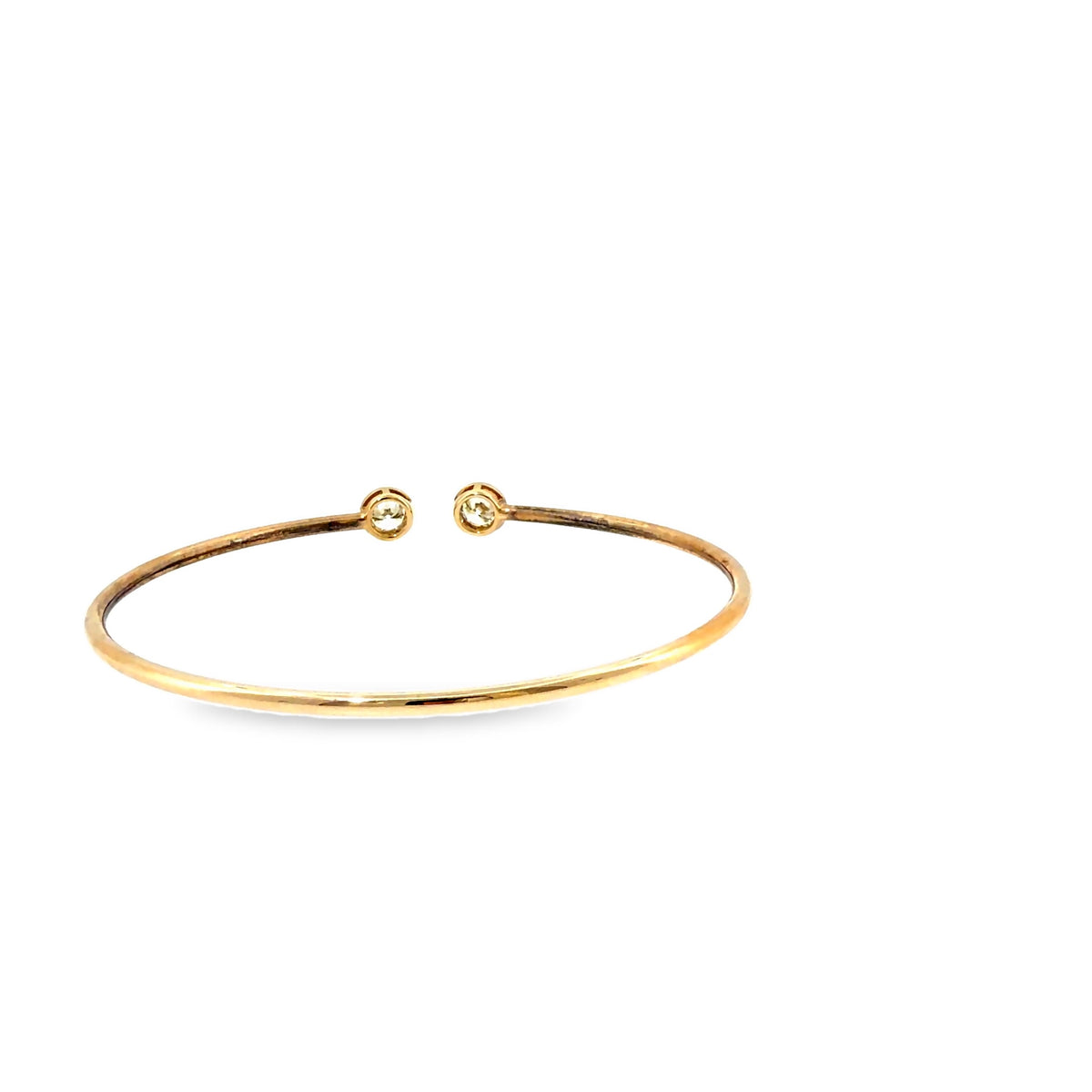 The Golden Pair Bangle, 1.00ct Diamond, 14K Yellow Gold by Benji Designs, view 4