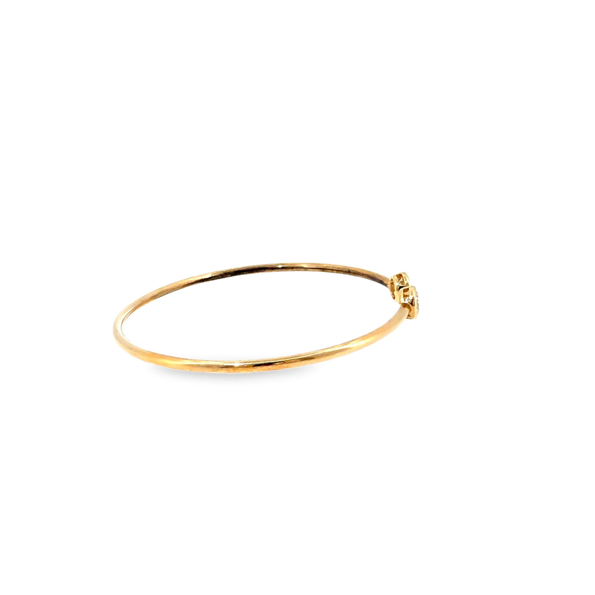 The Golden Pair Bangle, 1.00ct Diamond, 14K Yellow Gold by Benji Designs, view 5