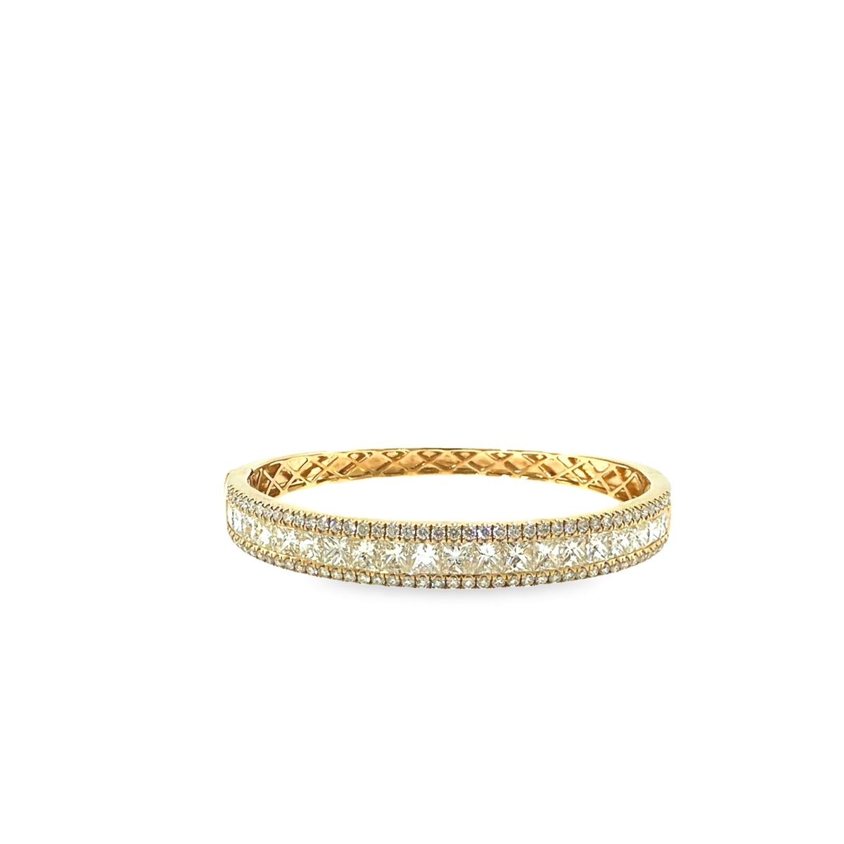 The Golden Empress Bangle, 10.02ct Diamond, 14K Yellow Gold by Benji Designs, view 6