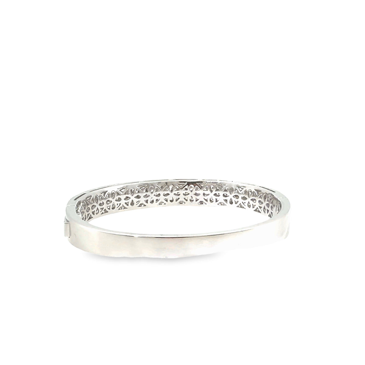 The Starfield Bangle, 6.50ct Diamond, 14K White Gold by Benji Designs, view 4