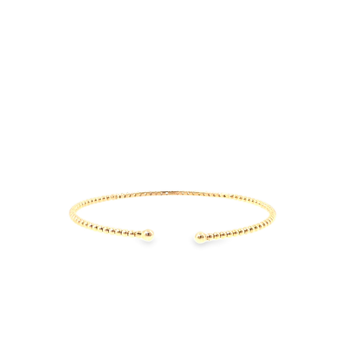 The Golden Dewline Bangle, 0.50ct Diamond, 14K Yellow Gold by Benji Designs, view 4