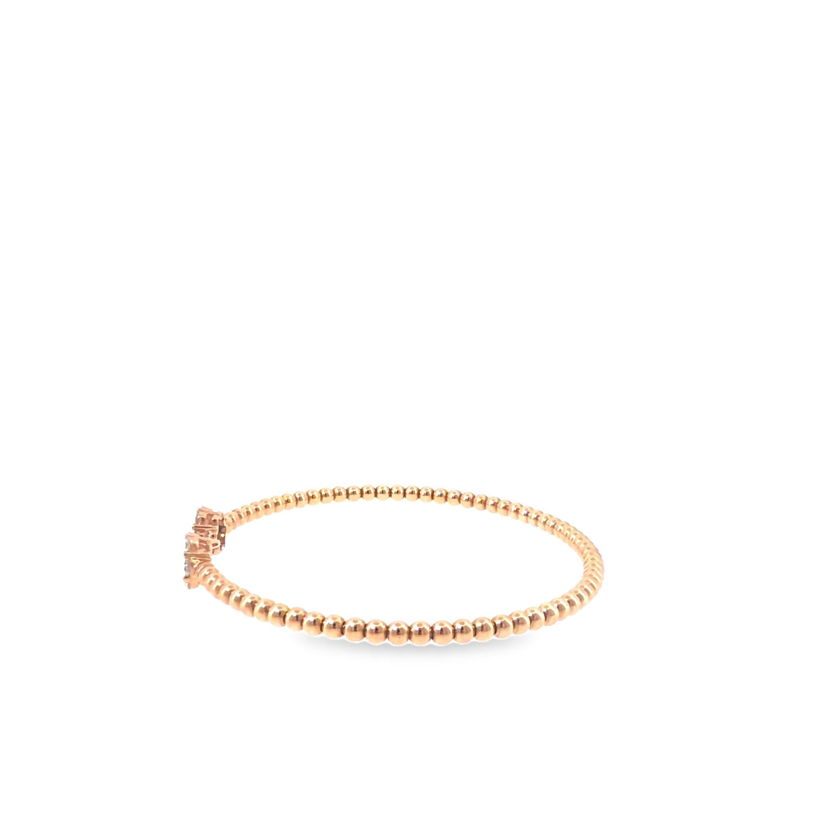 The Rose Cluster Bangle, 0.80ct Diamond, 18K Rose Gold by Benji Designs, view 4