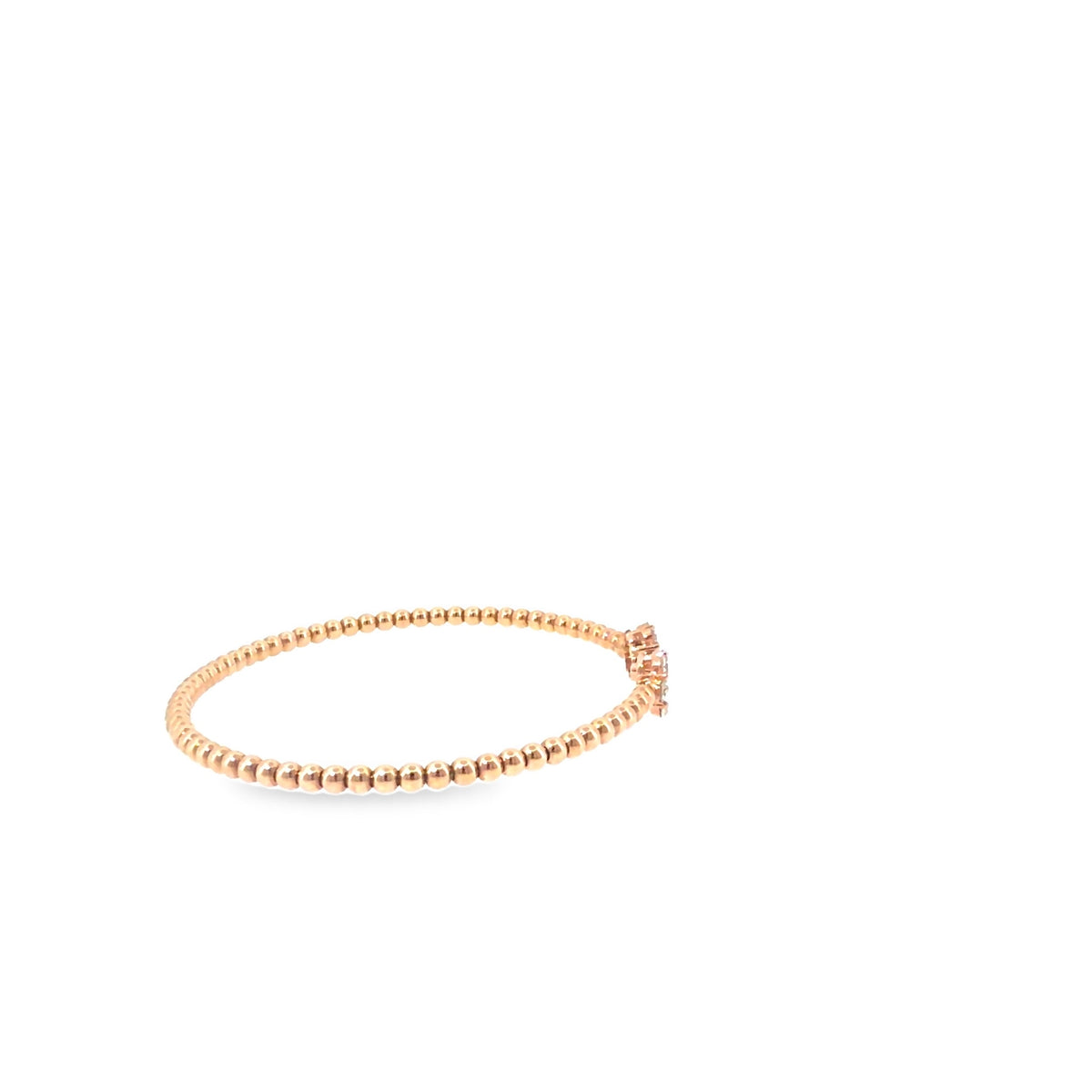 The Rose Cluster Bangle, 0.80ct Diamond, 18K Rose Gold by Benji Designs, view 6