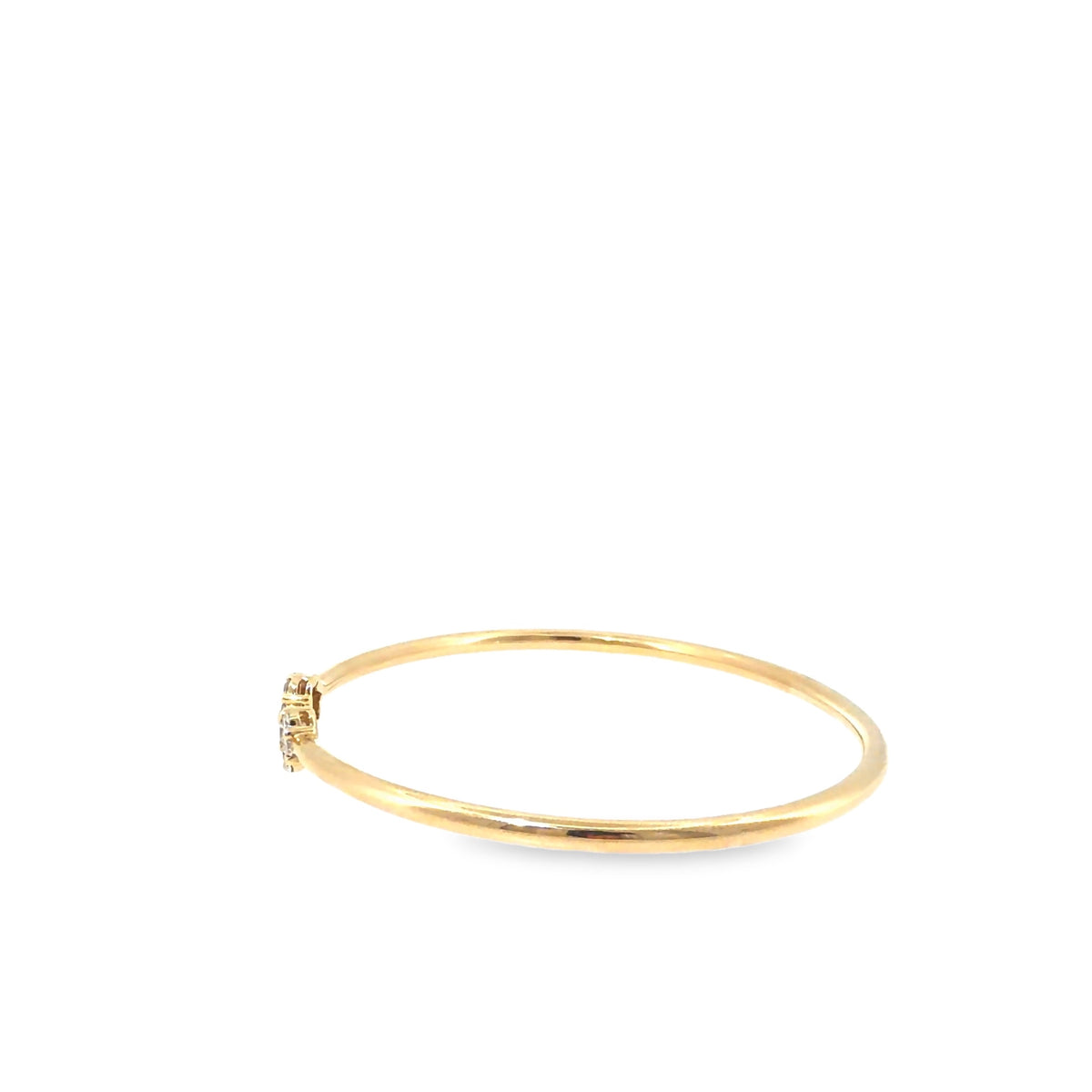 The Sunrise Line Bangle, 0.50ct Diamond, 14K Yellow Gold by Benji Designs, view 3
