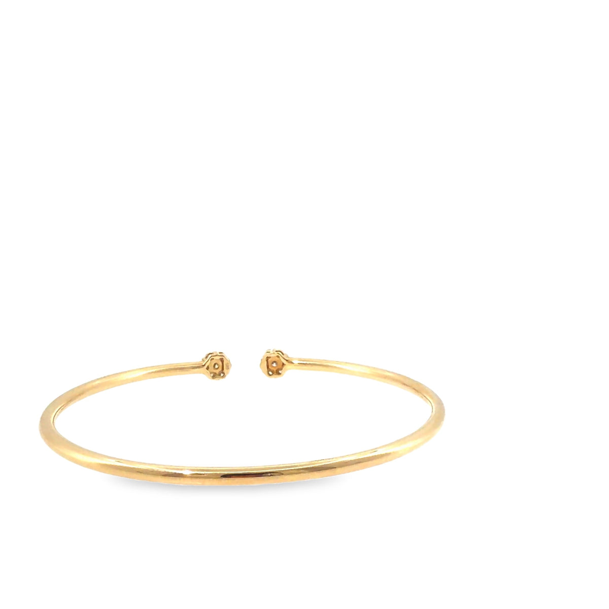 The Sunrise Line Bangle, 0.50ct Diamond, 14K Yellow Gold by Benji Designs, view 4