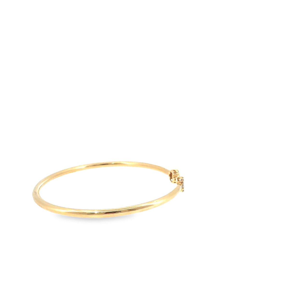 The Sunrise Line Bangle, 0.50ct Diamond, 14K Yellow Gold by Benji Designs, view 5