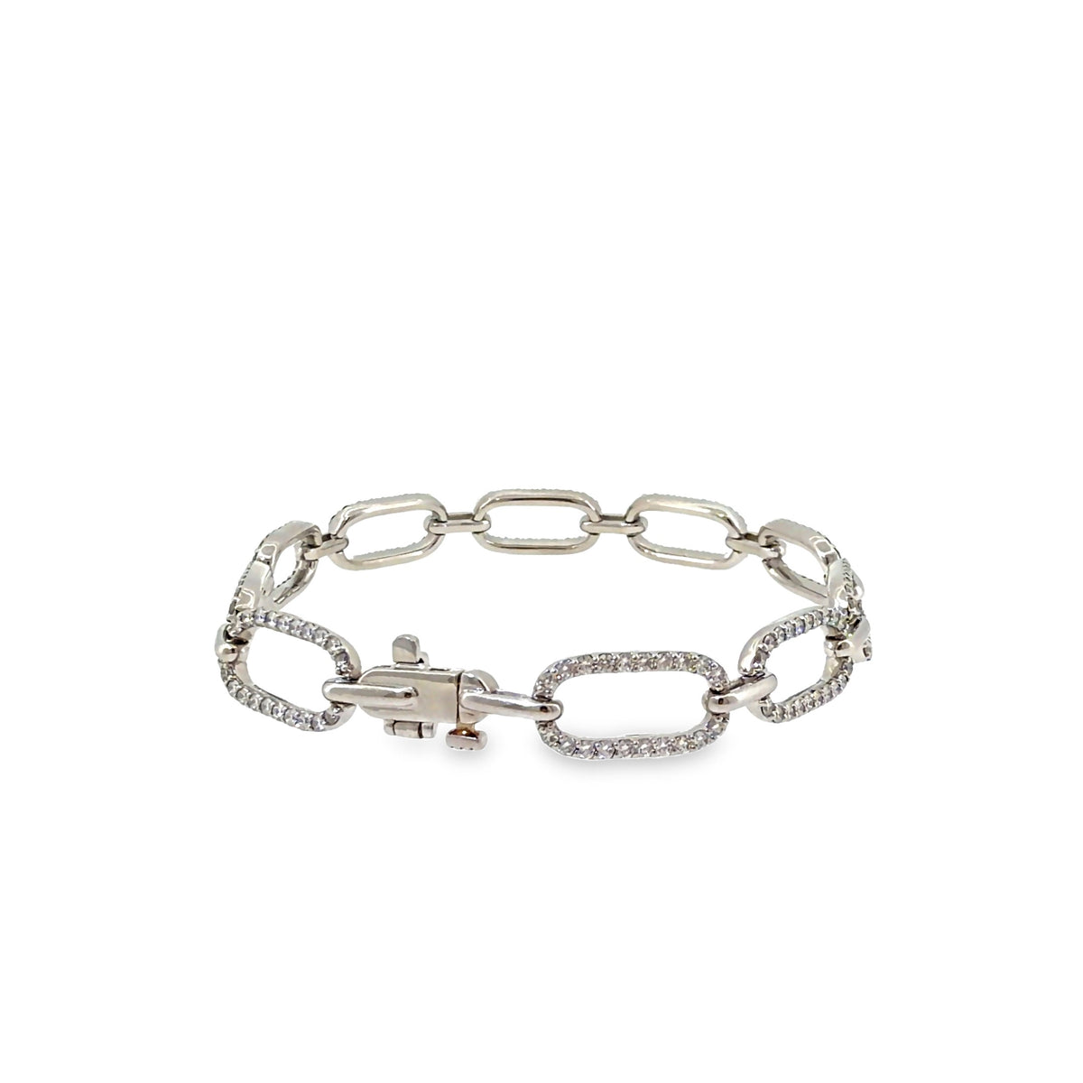 The Platinum Promenade Bracelet, 2.75 ct Diamond, Platinum by Benji Designs, view 3