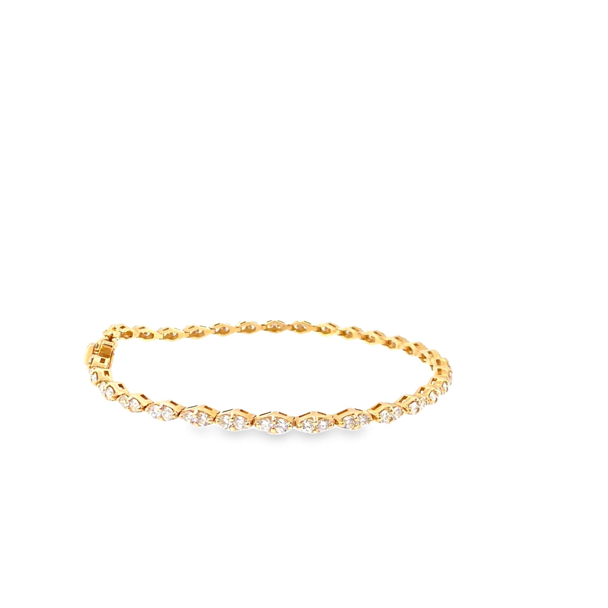 The Golden Vine Bracelet, 2.00ct Diamond, 14K Yellow Gold by Benji Designs, view 5