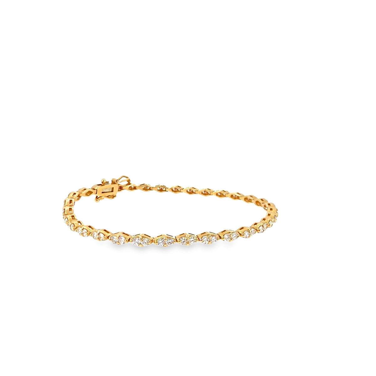 The Golden Vine Bracelet, 2.00ct Diamond, 14K Yellow Gold by Benji Designs, view 7