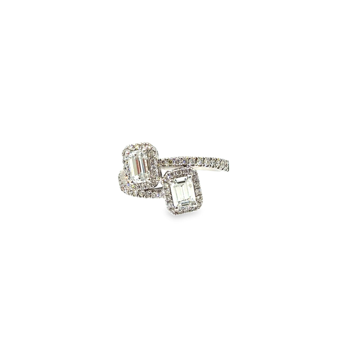 The Glass House Ring, 1.45ct Diamond, 18K White Gold by Benji Designs, view 1