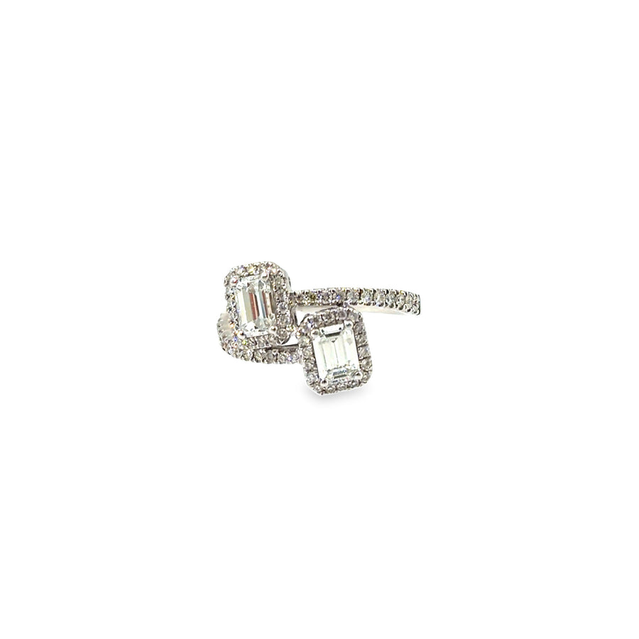 The Glass House Ring, 1.45ct Diamond, 18K White Gold by Benji Designs, view 1