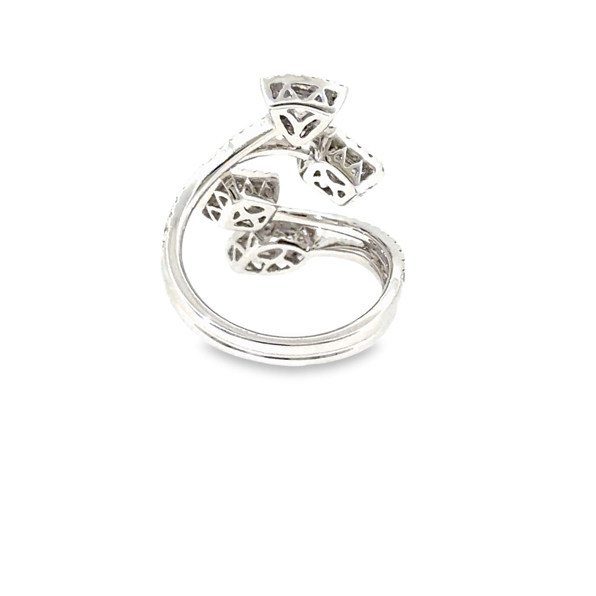 The Grand Mosaic Ring, 1.30ct Diamond, 18K White Gold by Benji Designs, view 4