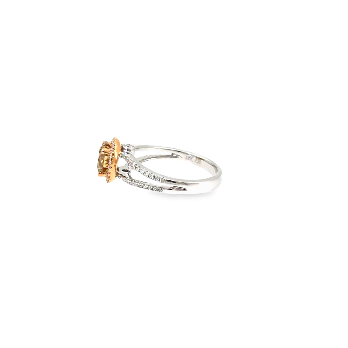 The Toffee Glow Ring, 1.58ct Brown Diamond, 18K Rose Gold by Benji Designs, view 3