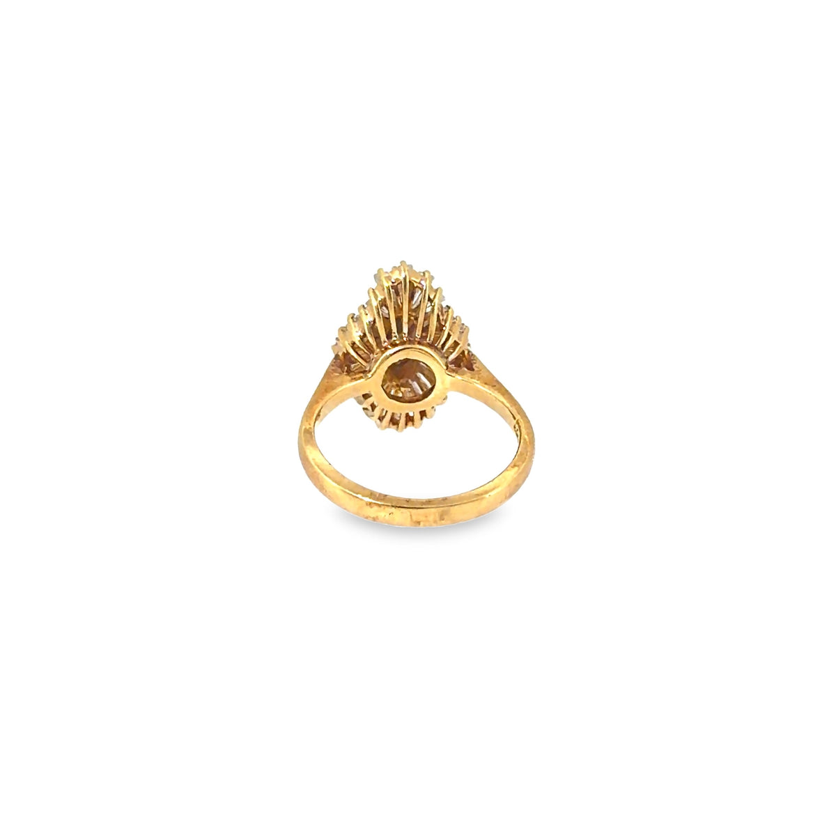 The Cognac Ballerina Ring, 2.70ct Brown Diamond, 18K Yellow Gold by Benji Designs, view 4