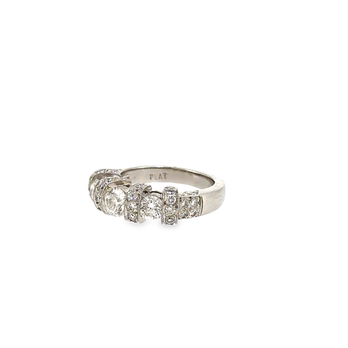 The Platinum Vow Band, 2.50ct Diamond, Platinum by Benji Designs, view 3