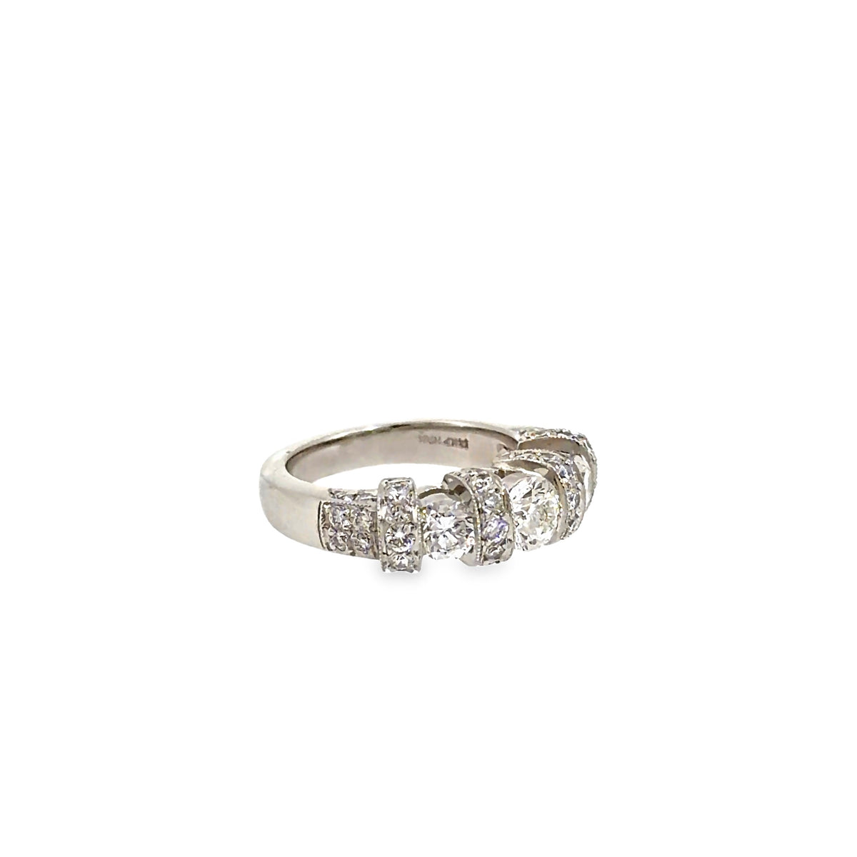 The Platinum Vow Band, 2.50ct Diamond, Platinum by Benji Designs, view 2