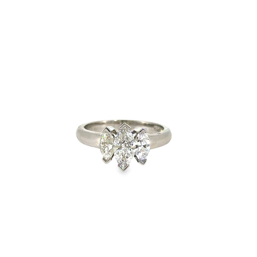 The Three Wishes Ring, 1.25ct Diamond, Platinum by Benji Designs, view 1