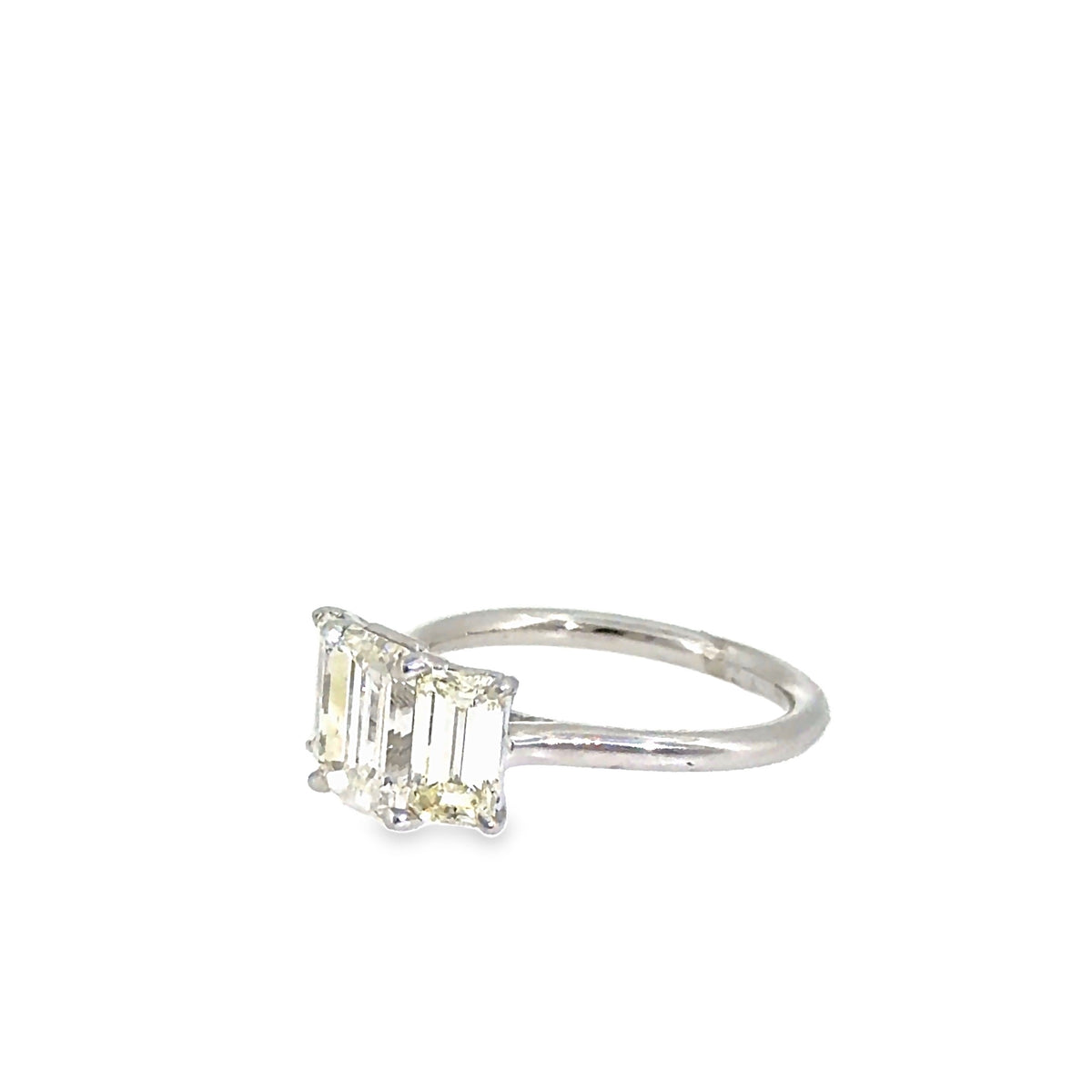 The Gatsby Ring, 3.15ct Diamond, Platinum by Benji Designs, view 3