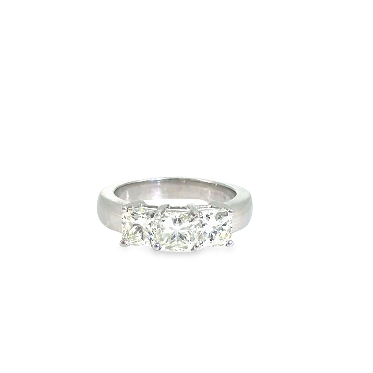 The Princess Trio Ring, 2.42ct Diamond, Platinum by Benji Designs, view 1