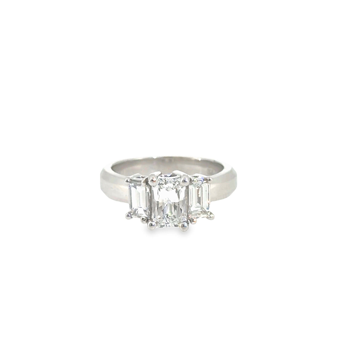 The Glass Steps Ring, 1.80ct Diamond, Platinum by Benji Designs, view 4