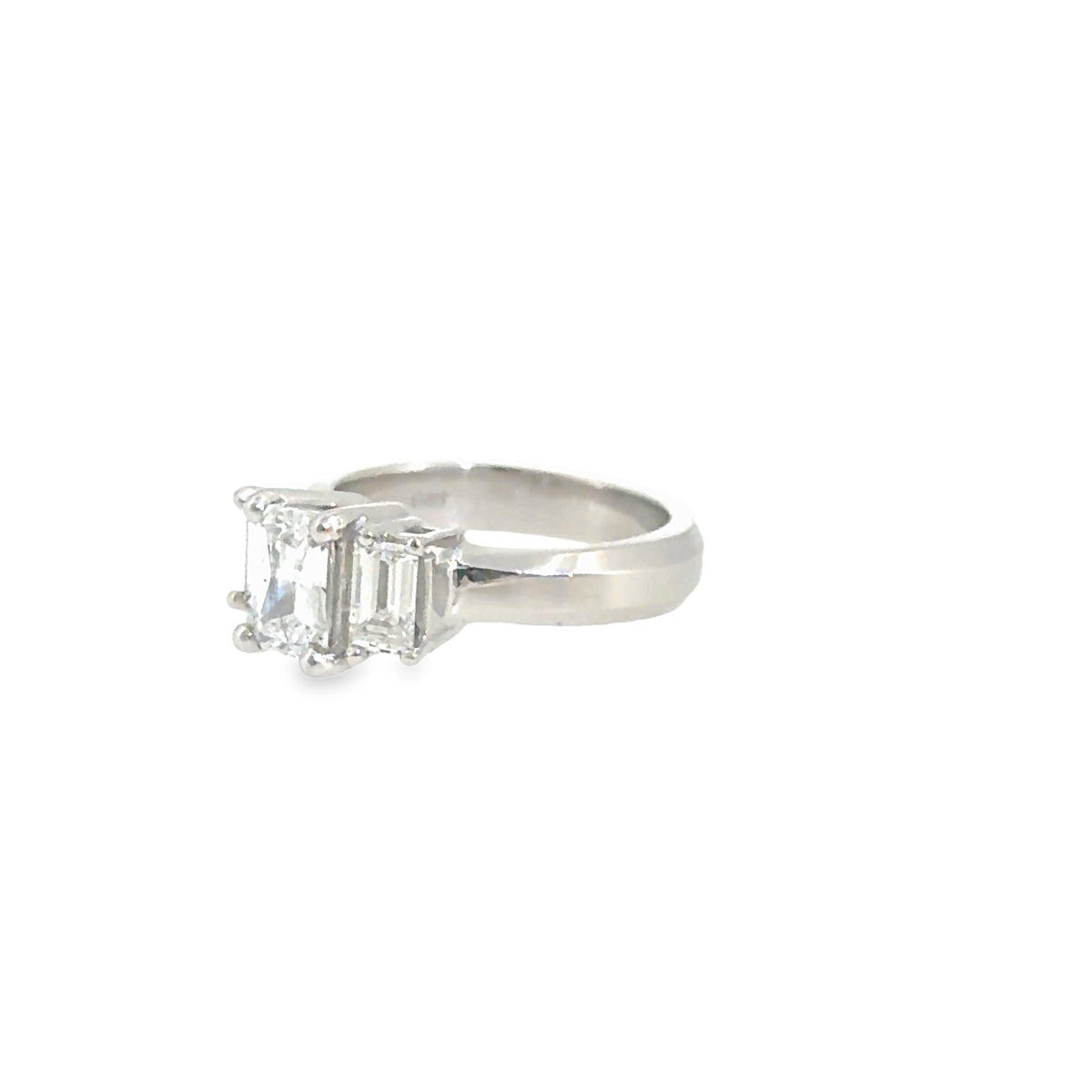 The Glass Steps Ring, 1.80ct Diamond, Platinum by Benji Designs, view 6