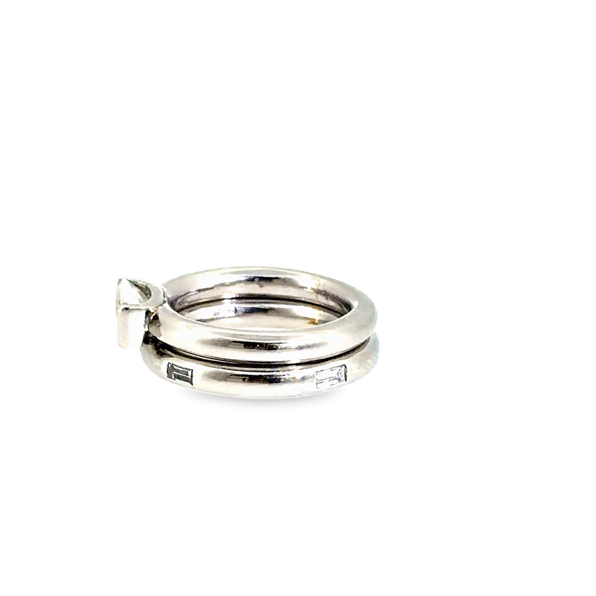 The Horizon Bridal Set, 1.40ct Diamond, Platinum by Benji Designs, view 3