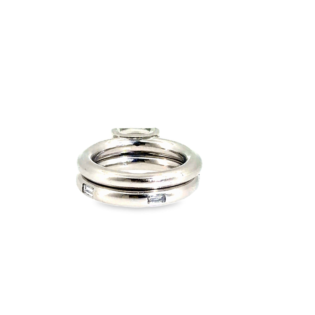The Horizon Bridal Set, 1.40ct Diamond, Platinum by Benji Designs, view 4