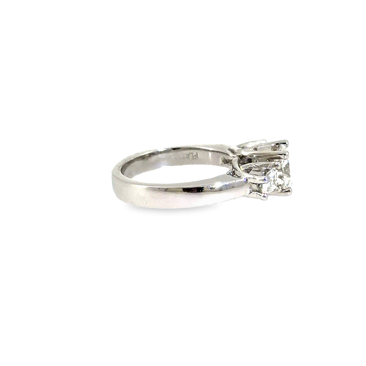 The Heirloom Baguette Ring, 2.07ct Diamond, Platinum by Benji Designs, view 2