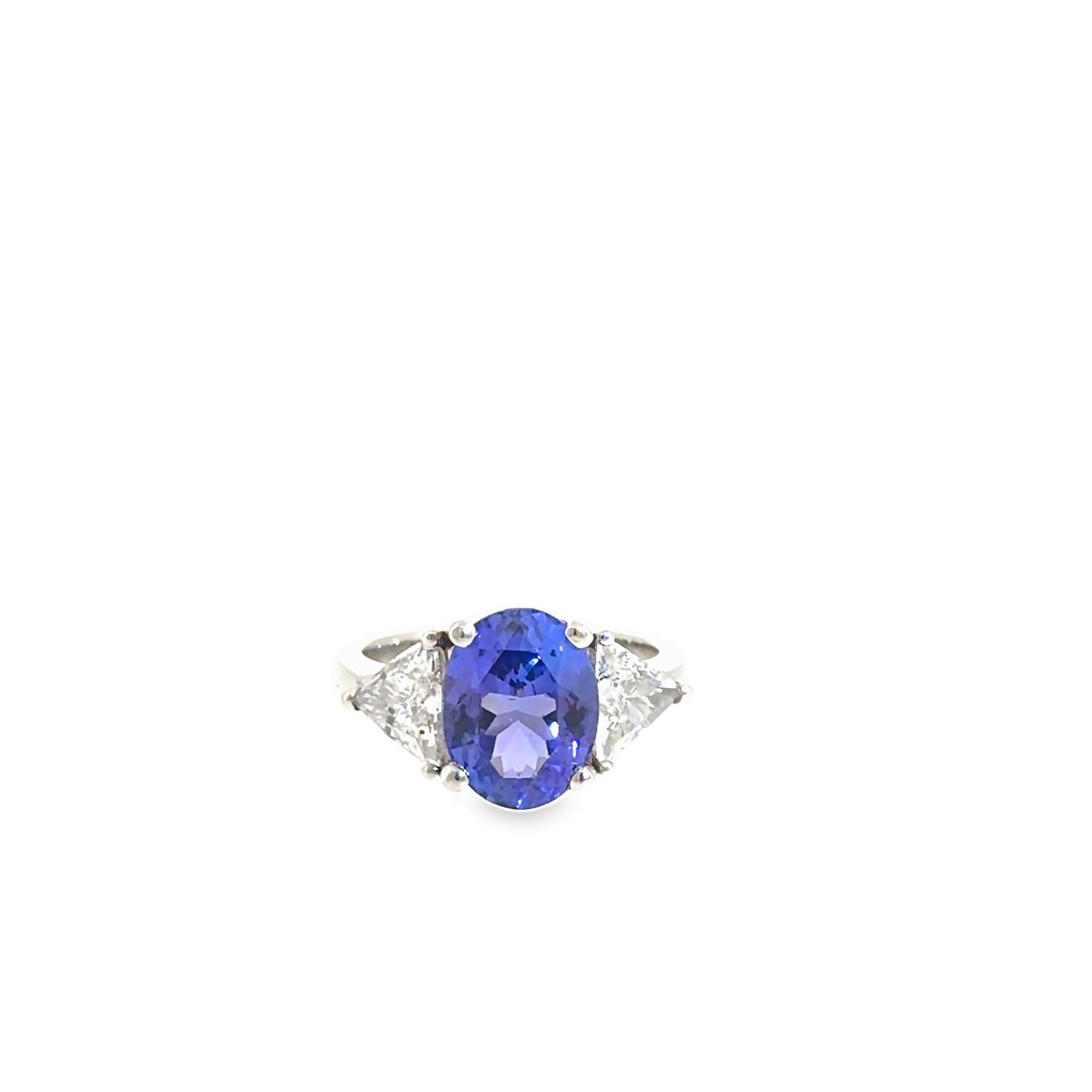 The Cap Ferrat Ring, 5.75 ct Tanzanite & Diamond, Platinum by Benji Designs, view 4