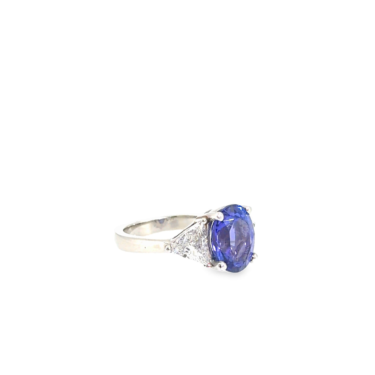 The Cap Ferrat Ring, 5.75 ct Tanzanite & Diamond, Platinum by Benji Designs, view 5