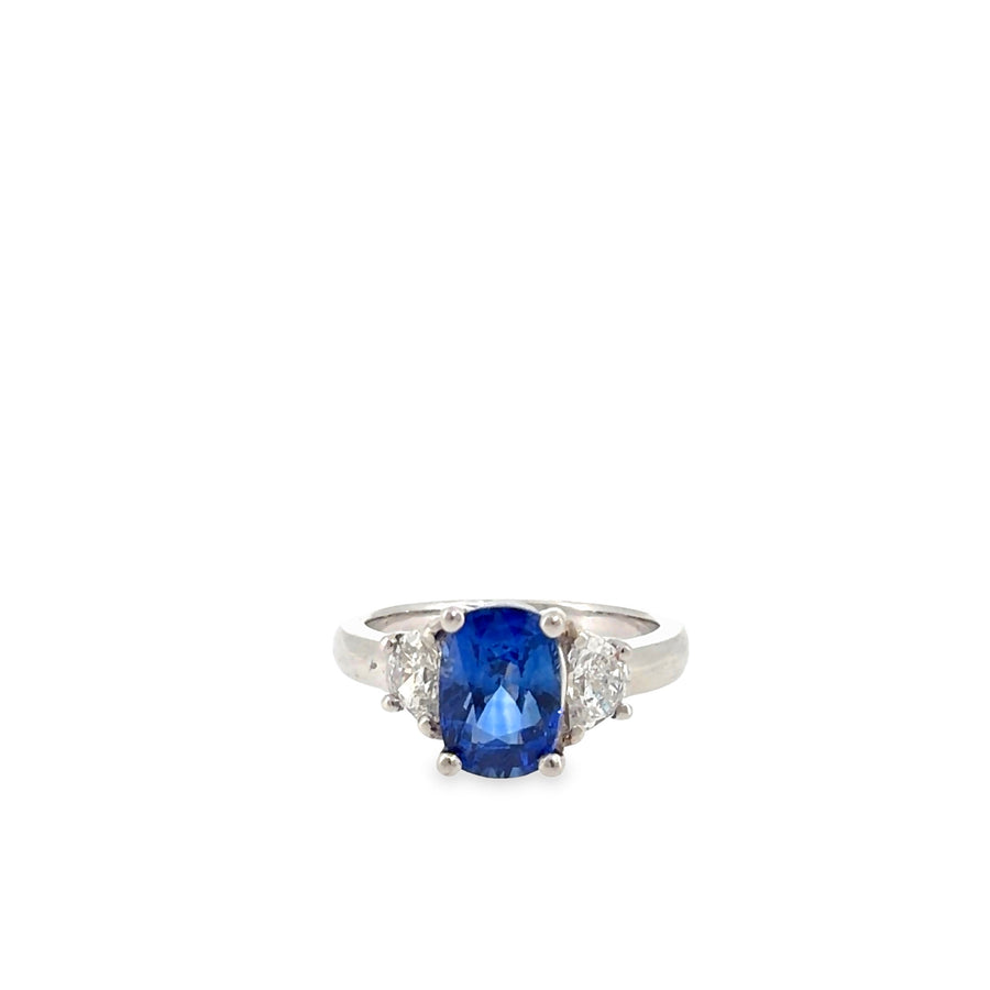The Savoy Ring, 3.97 ct Tanzanite & Diamond, Platinum by Benji Designs, view 1