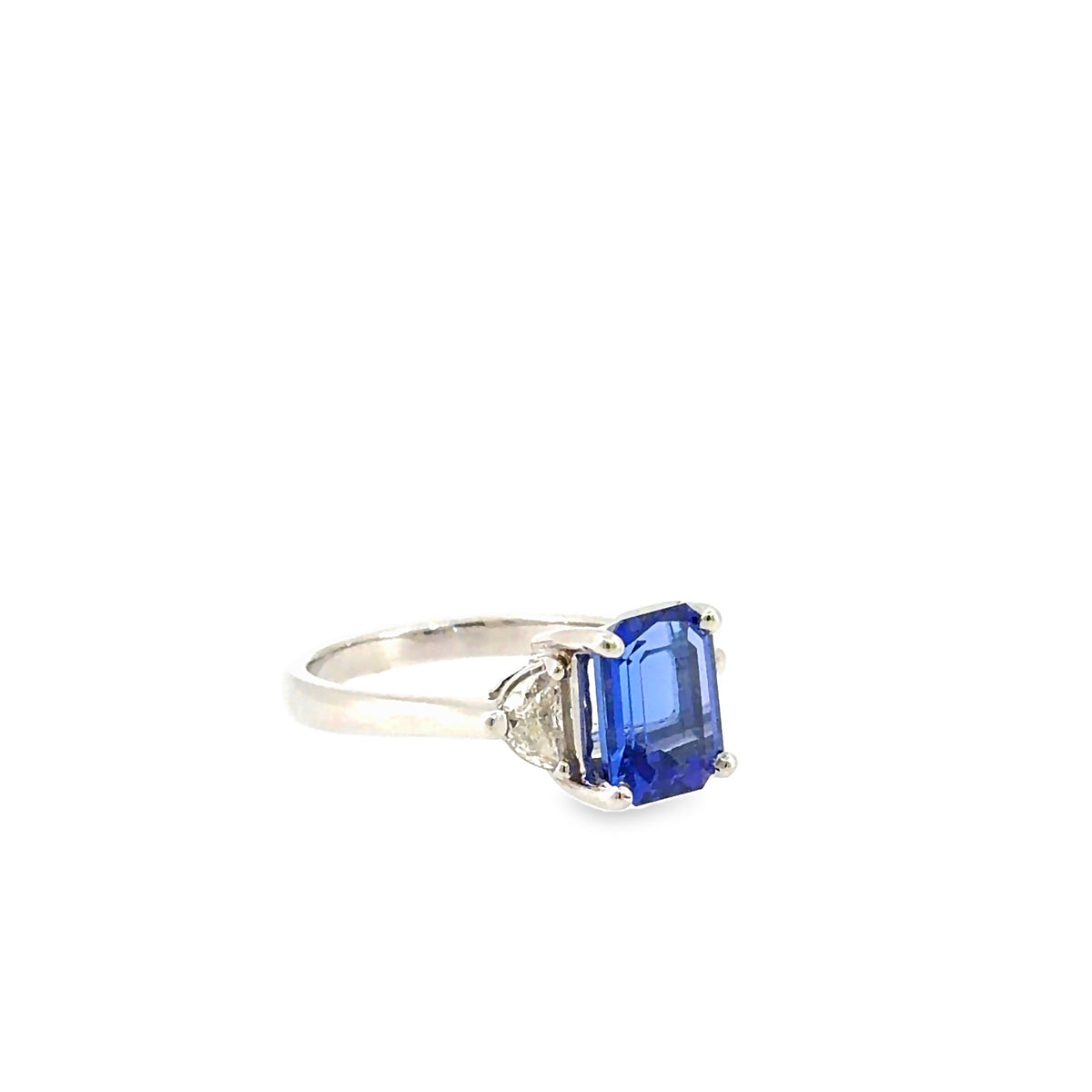 The Plaza Ring, 4.05 ct Tanzanite & Diamond, Platinum by Benji Designs, view 2