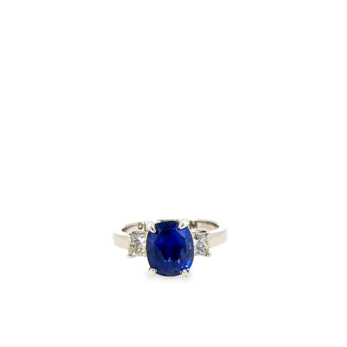The St. Moritz Ring, 4.47 ct Sapphire & Diamond, Platinum & 18K White Gold by Benji Designs, view 1