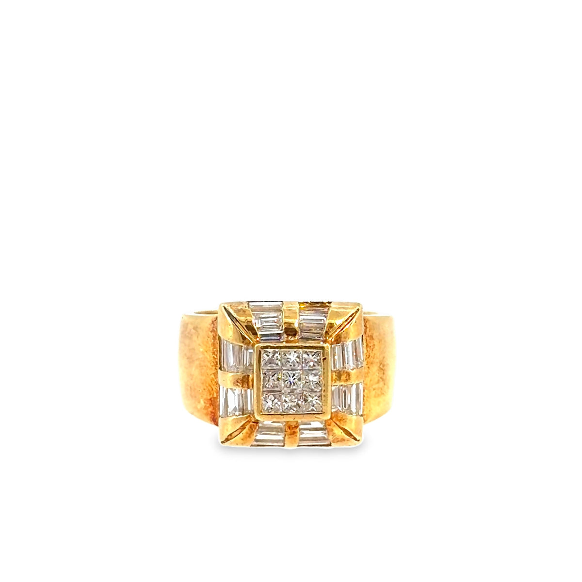 The Glow Up Ring, 2.00 ct Diamond, 18K Yellow Gold by Benji Designs, view 1