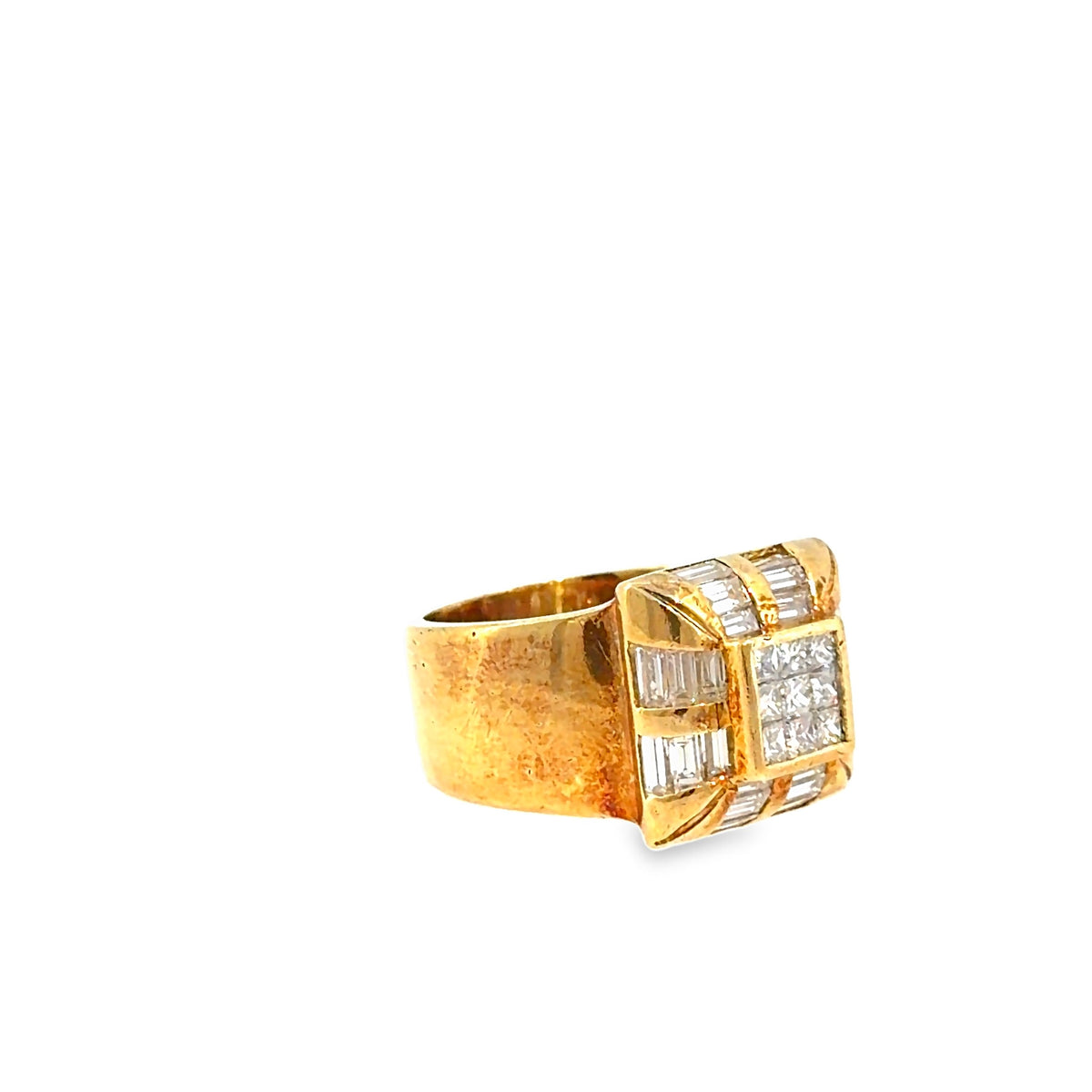 The Glow Up Ring, 2.00 ct Diamond, 18K Yellow Gold by Benji Designs, view 2