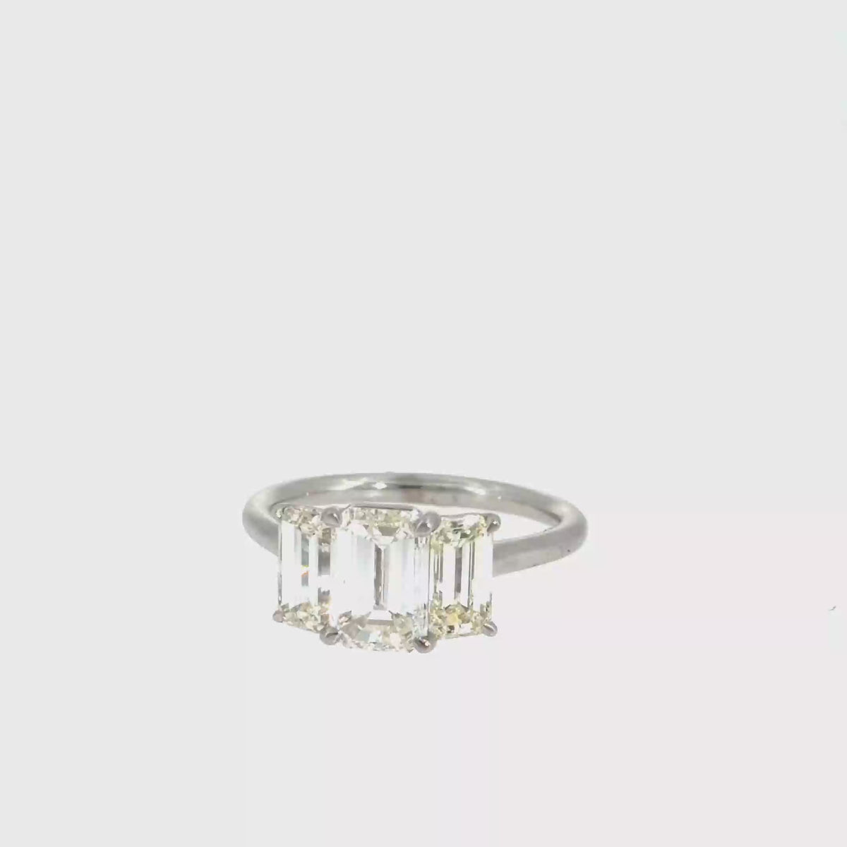 360 video of The Gatsby Ring, 3.15ct Diamond, Platinum by Benji Designs