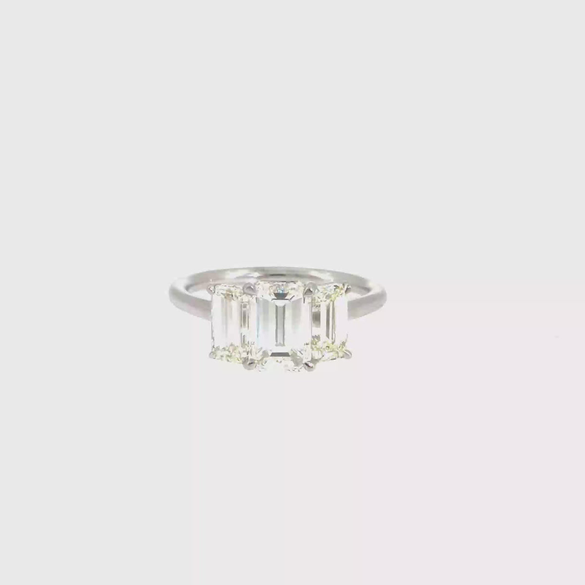 360 video of The Gatsby Ring, 3.15ct Diamond, Platinum by Benji Designs