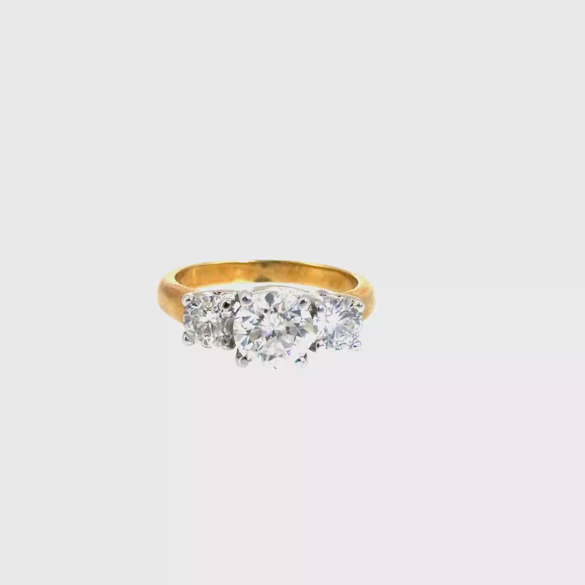 360 video of The Golden Promise Ring, 2.35ct Diamond, 14K Yellow Gold by Benji Designs