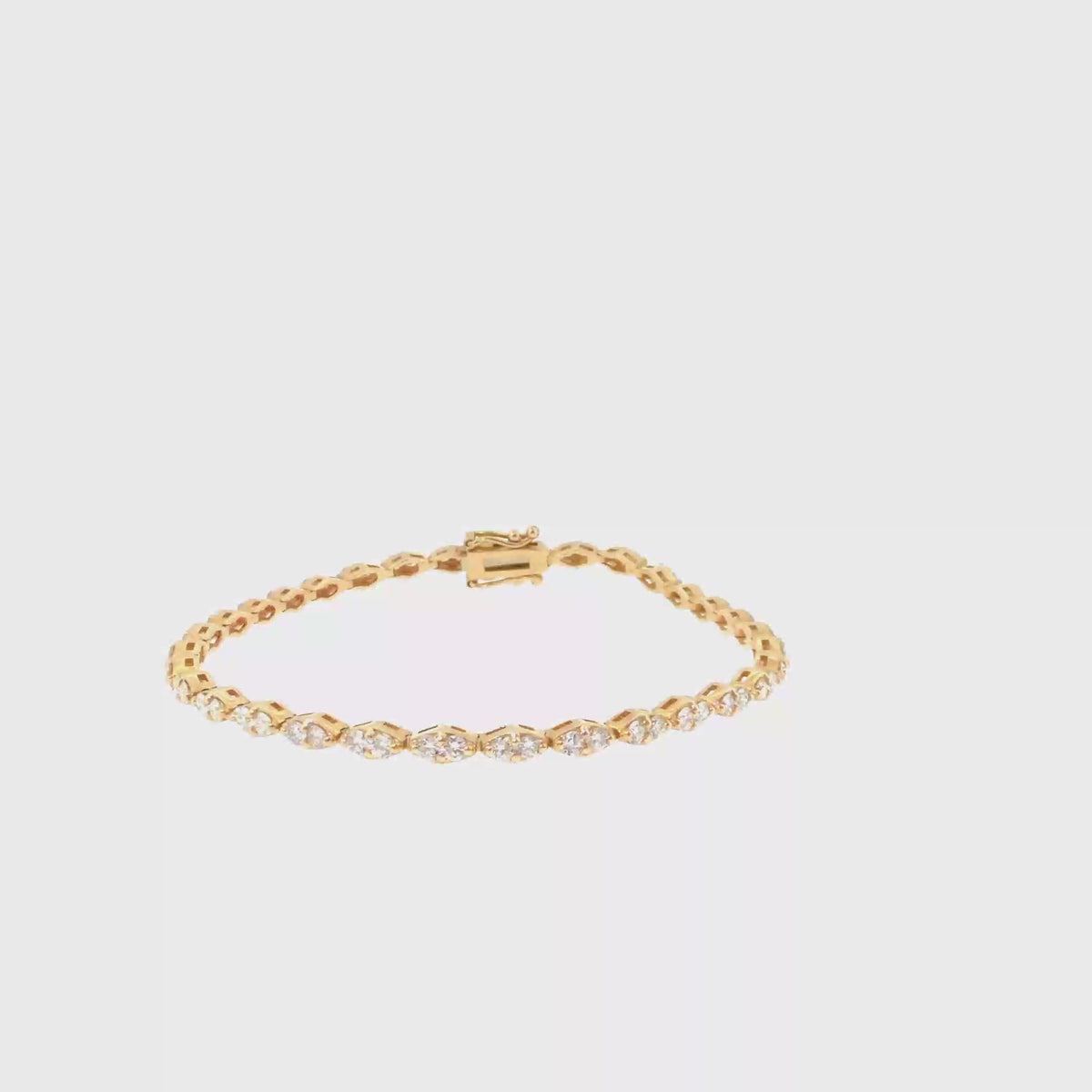 360 video of The Golden Vine Bracelet, 2.00ct Diamond, 14K Yellow Gold by Benji Designs