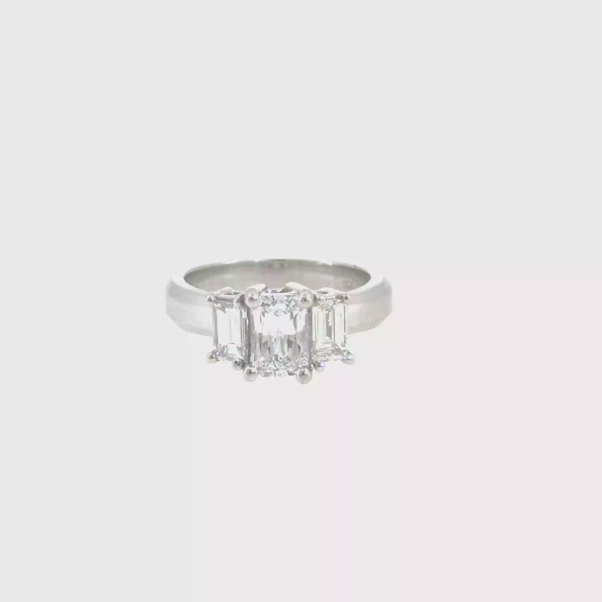 360 video of The Glass Steps Ring, 1.80ct Diamond, Platinum by Benji Designs