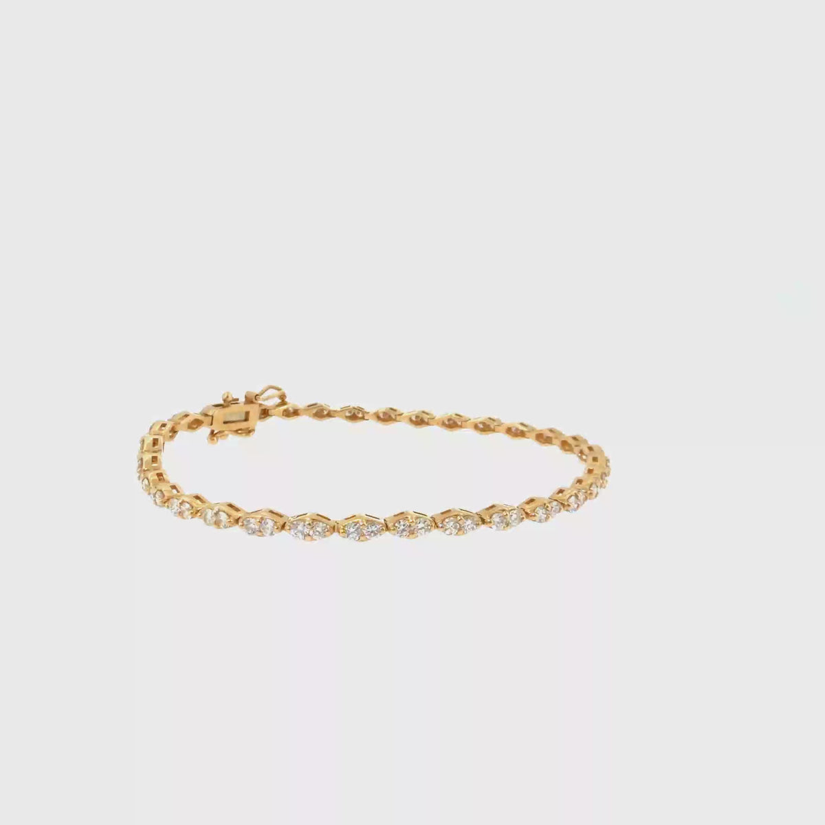 360 video of The Golden Vine Bracelet, 2.00ct Diamond, 14K Yellow Gold by Benji Designs