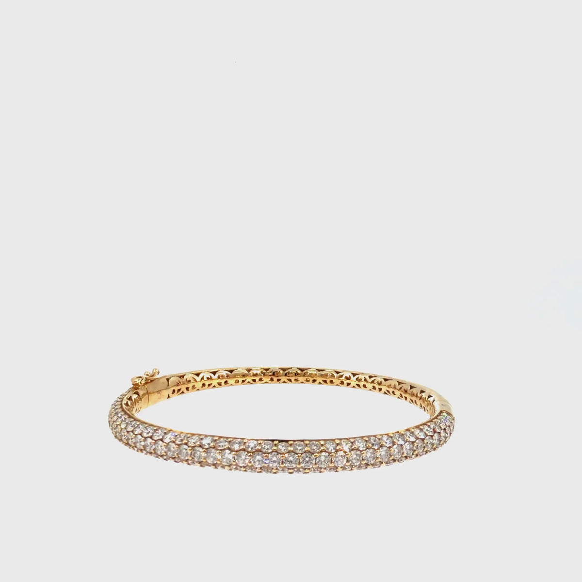 360 video of The Golden Radiance Bangle, 6.00ct Diamond, 14K Yellow Gold by Benji Designs